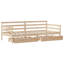 Daybed With Drawers Without Mattress Single Solid Wood-1240709375