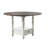 Heppman 59.5 " Extendable Round with Solid Wood Base Dining Table