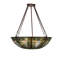 Luminaire suspendu bol 4 lumières Fleur-de-lis
