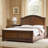 Victoria High Curved Headboard Traditional Bed with Solid Rubberwood and Oak-50106835