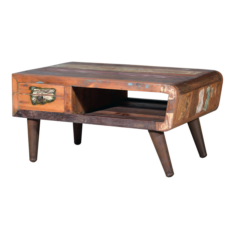 Solid Wood Four Leg Coffee Table