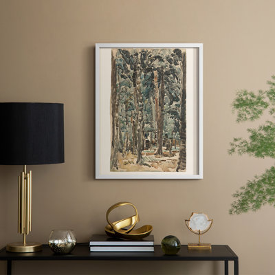 «Vintage Landscape CCxxxi», reproduction encadrée - bois massif