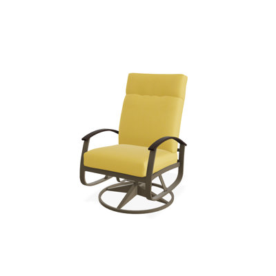 Chaise de patio pivotante avec coussins Askar