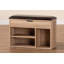 Banc de rangement en similicuir Delarue