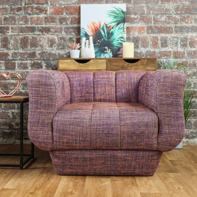 Garrelda Upholstered Chenille Armchair
