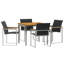 5 Piece Garden Dining Set Solid Wood Acacia-3268886