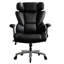 Fauteuil de bureau Big & Tall 500 lb, fauteuil inclinable ergonomique avec support lombaire réglable, accoudoirs rabattables et siège large - Fauteuil en cuir robuste pour bureau personnel, noir