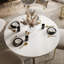 Extendable Round Metal Base Dining Table-1563213554-1563213557
