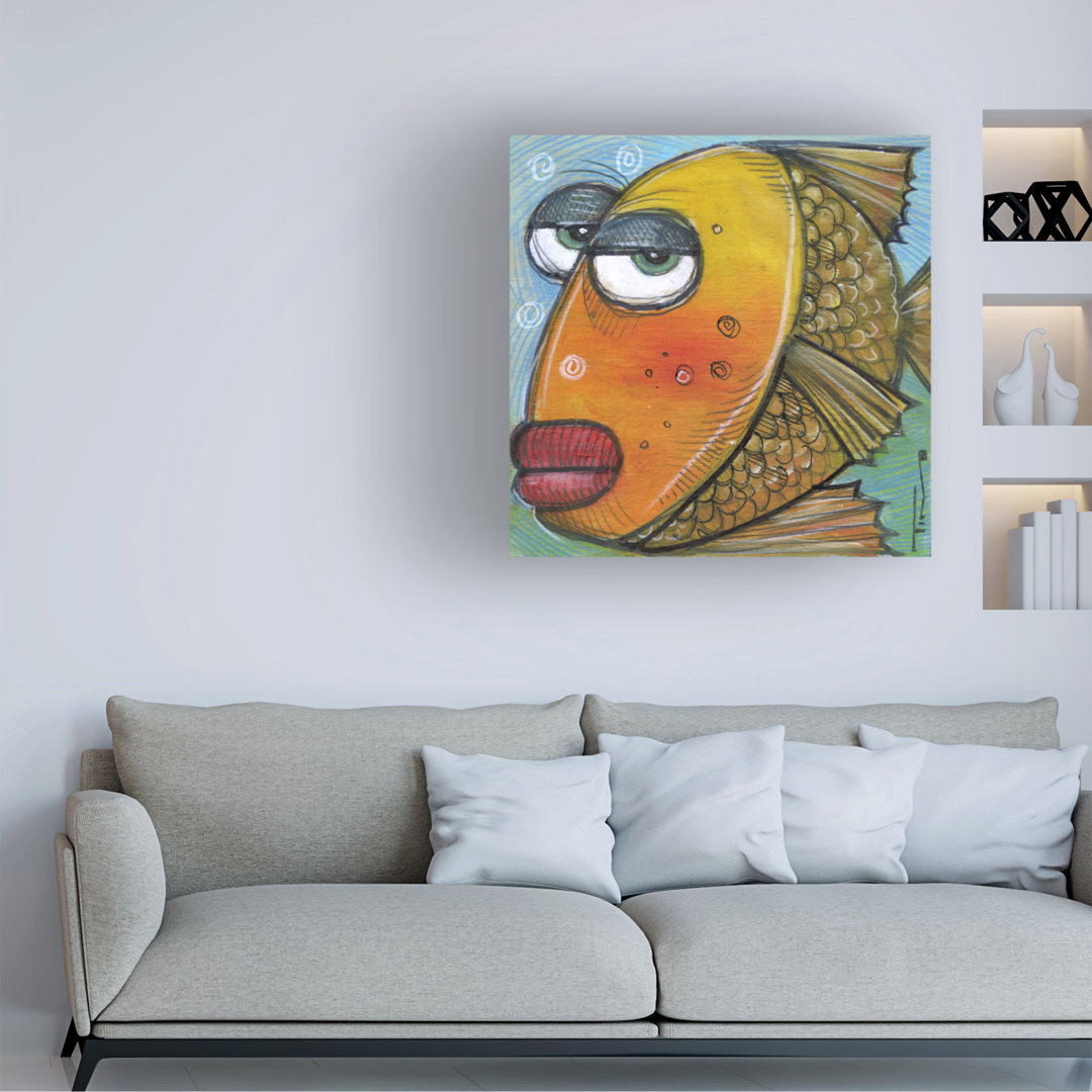 Fish 1 2019 by Tim Nyberg - Wrapped Canvas Painting Trinx 