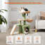 Mignonne tour d'arbre à chat avec rampe à griffer en sisal, hamac confortable et perchoir de lit amovible pour chatons