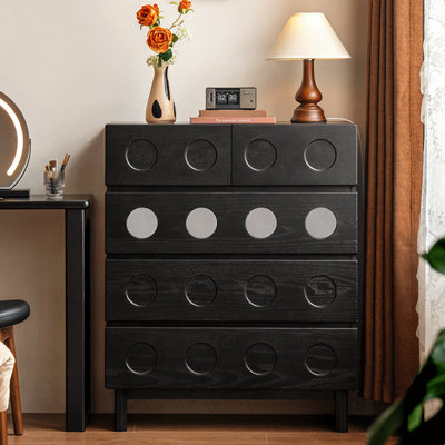 Middle Ancient Style Texture Black Accent Chest