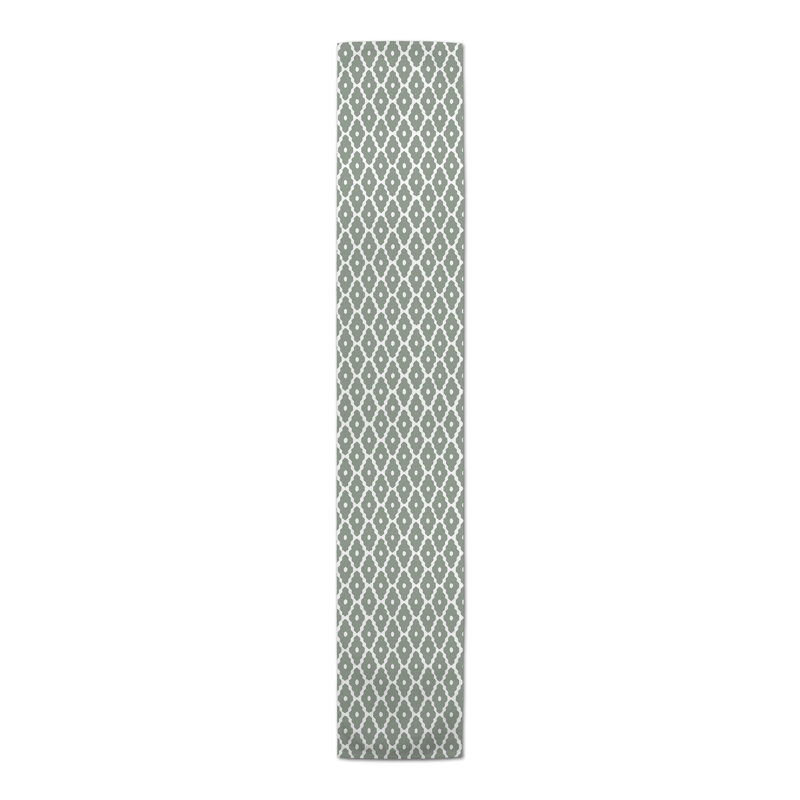 Chemin de table Fontana, 72 po x 16 po, Vert