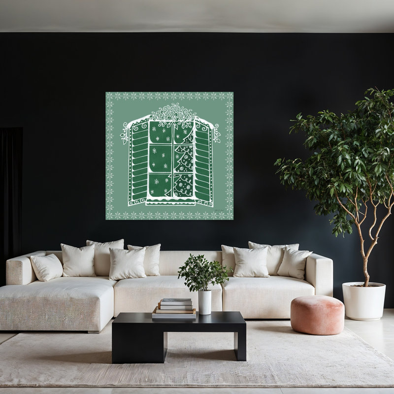 Casse-noisette contemporain avec art de Noël, H 48 po x l 48 po