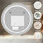 Miroir de salle de bain 28 "x 28" avec désembueur de salle de bain - Miroir de salle de bain mural avec contrôle tactile, éclairage à intensité variable-10283468