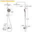 Système de douche complet avec valve brute