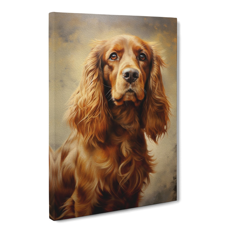 Cocker Spaniel Realism - Wrapped Canvas Print, 60cm H x 40cm W x 3cm D