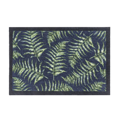 Nylon Fern Leaves Kitchen Mat