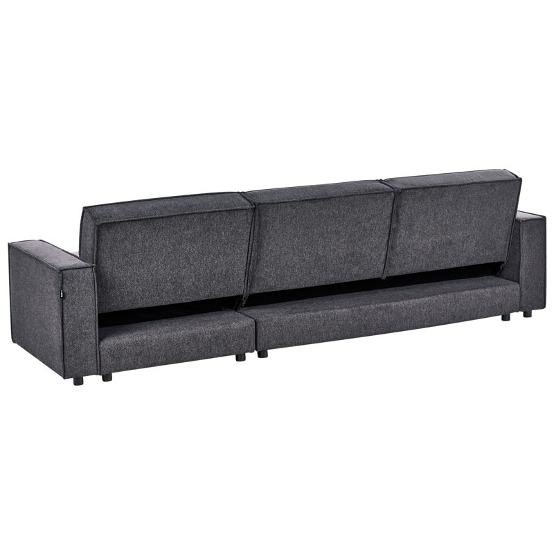 ROMEDAL II 3 Seater Sofa Bed, Right Hand Facing, Grey