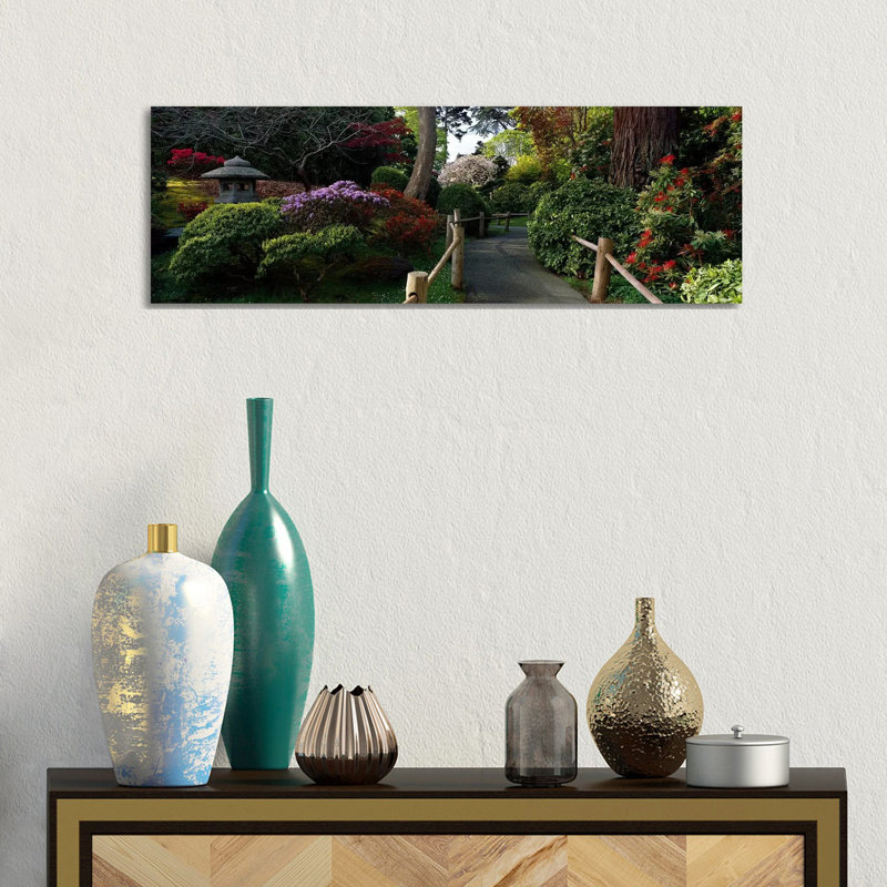 Japanese Tea Garden, San Francisco, California, USA - Wrapped Canvas Panoramic Print, 30.48 cm H x 91.44 cm W x 1.91 cm D
