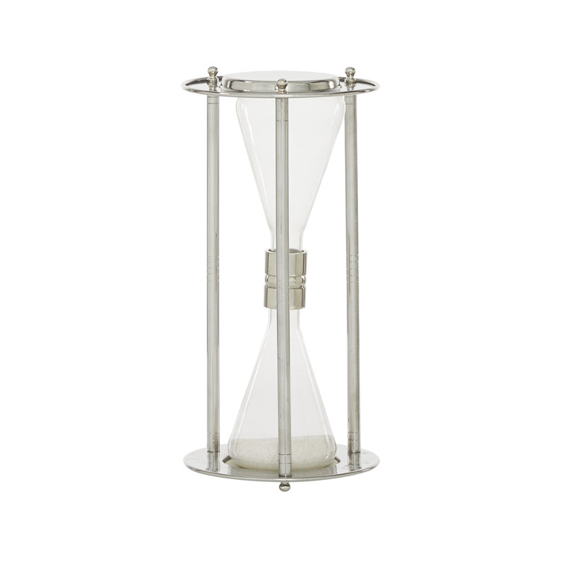 Glass Hourglass Decorative Object