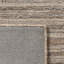 Tapis d'intérieur en mélange de laine à motif géométrique moderne taupe Bove-129907702