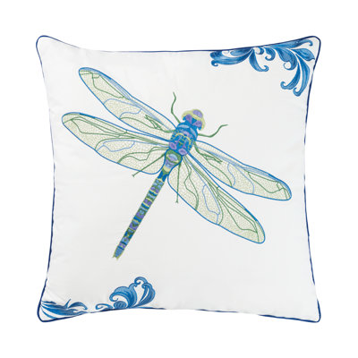 Embroidered Cotton Throw Pillow