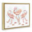 Cadre flottant dansant de flamants roses, design par Ziwei Li-1552610228-1552610229