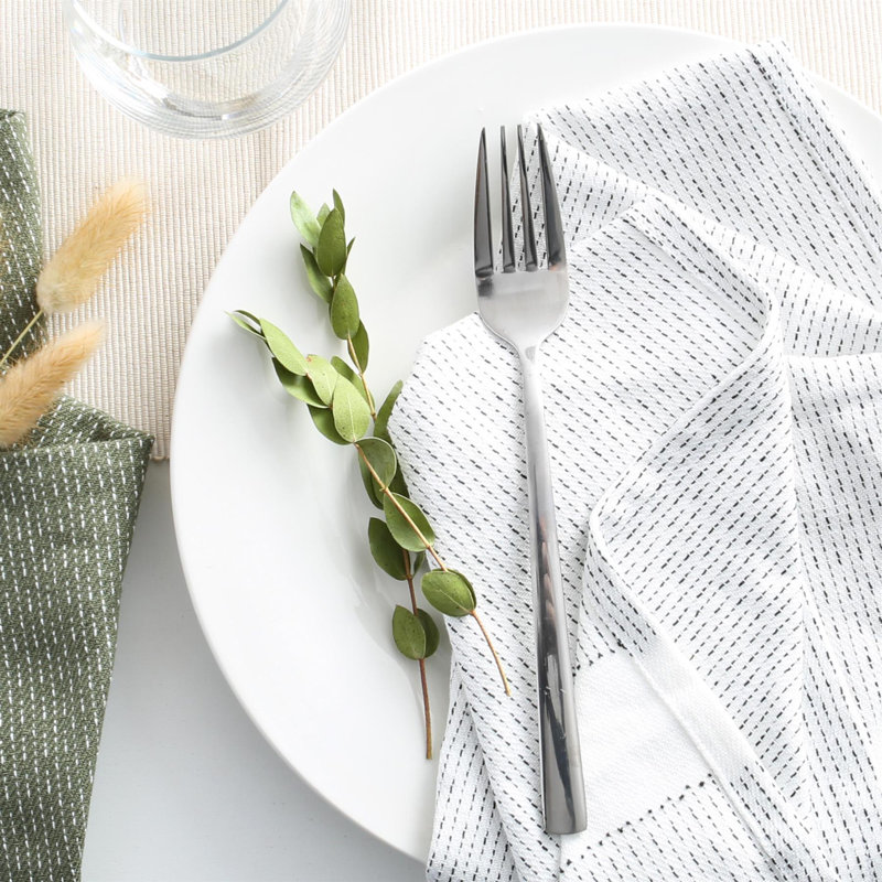 Argon Tableware - Tondo 18/0 Stainless Steel Dinner Forks - Silver
