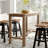 Lorraine Acacia Rectangular Solid Wood Top with Solid Wood Base Dining Table-359906177