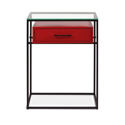 Damarii Glass Top End Table