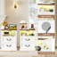 Commode verticale à 6 tiroirs H 45,5 po Analena, commode verticale, commode blanche Analena