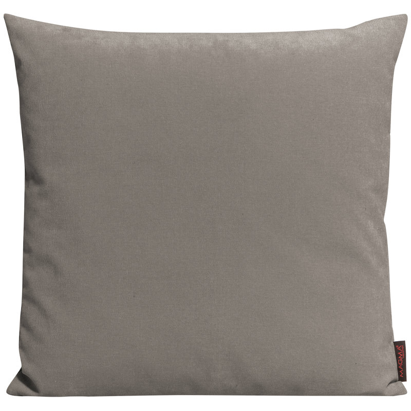 Glossy Throw Pillow, Grey, 15" x 15"
