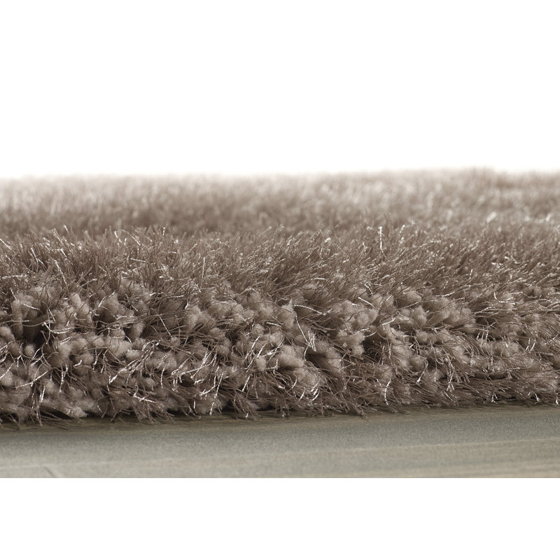 Barksdale Shaggy Area Rug Mink, Rectangle 60 x 120cm