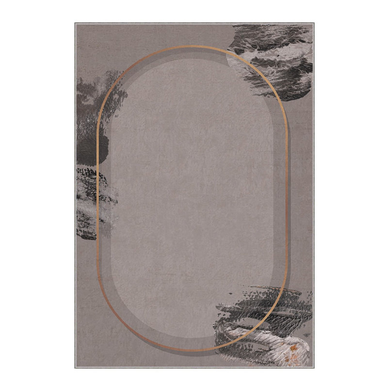 Luxurious Woven Carpet, 100% Polyester, 70.9 x 110.2 Inches | 740 g/m², Non-Slip Felt Dot Underside, 0.2 Inch Pile Height | Machine Washable, Easy Care, Perfect for Living Room & Bedroom Décor