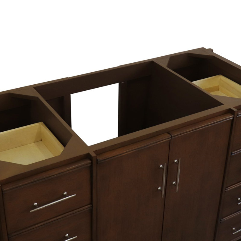 Arthar 48'' Single Bathroom Vanity Base Only in Walnut