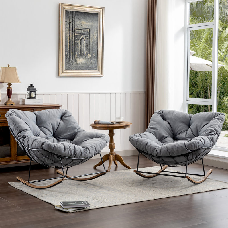 Chaise berçante Jozzel, Gris