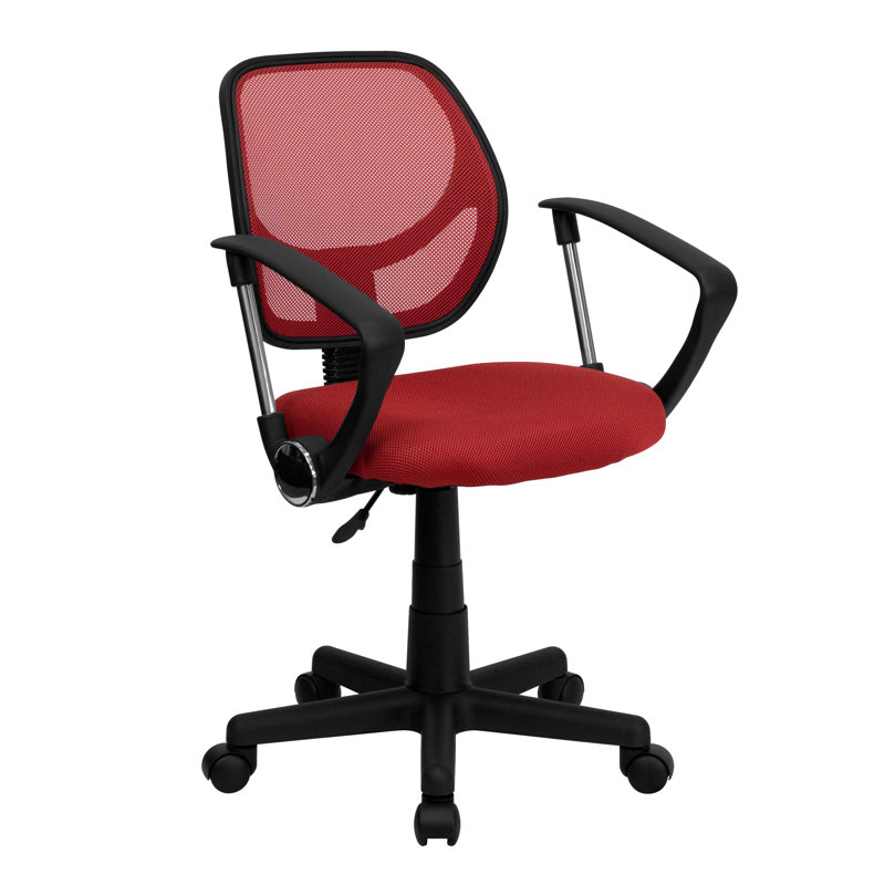 Chaise de bureau Wayfair Basics®, Rouge, Inclus