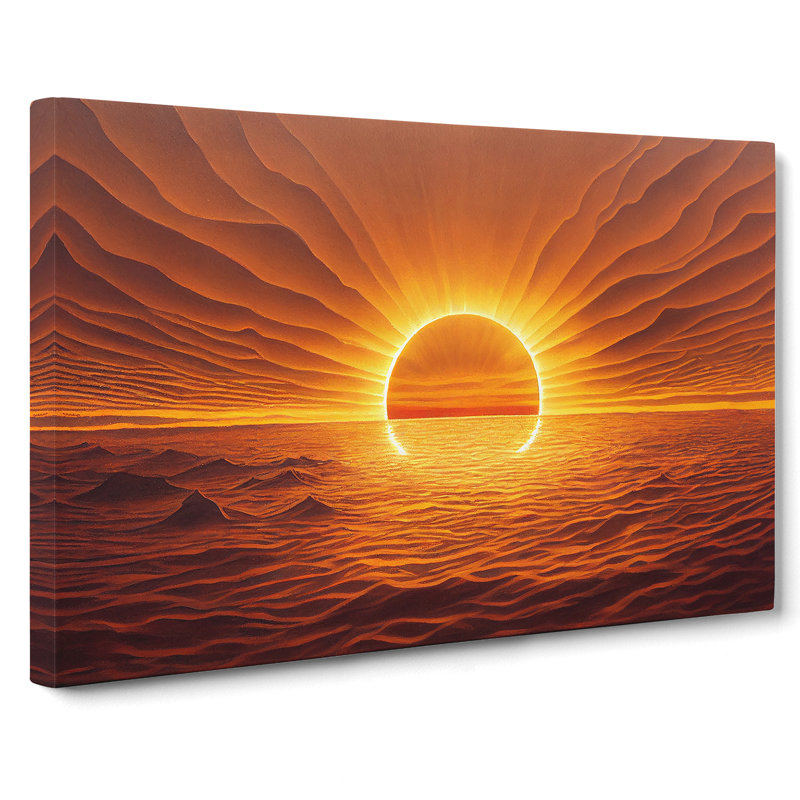The Rising Sunset Vol.5 Abstract - Wrapped Canvas, 50cm H x 76cm W x 3cm D