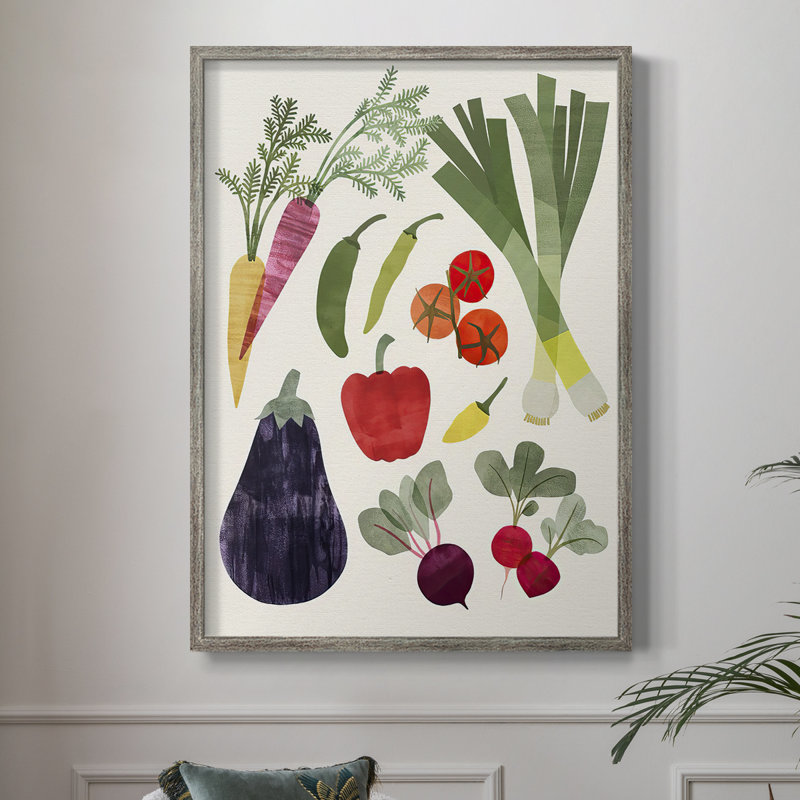 Garden Offering I Framed Print - Solid Wood, 15" H x 12" W