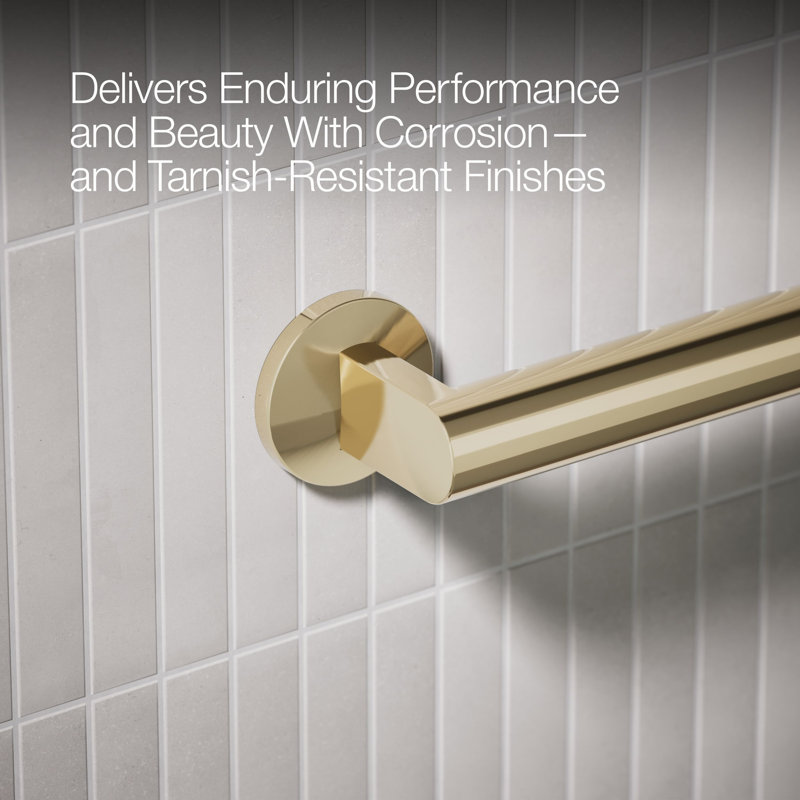 Components In Grab Bar, 42" W, Vibrant French Gold