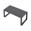 Canapé double + table basse rectangulaire, coussins gris clair-302143848