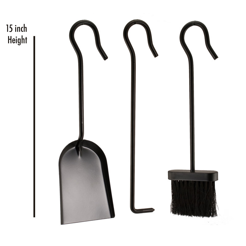 Steel Fireplace Tool Set