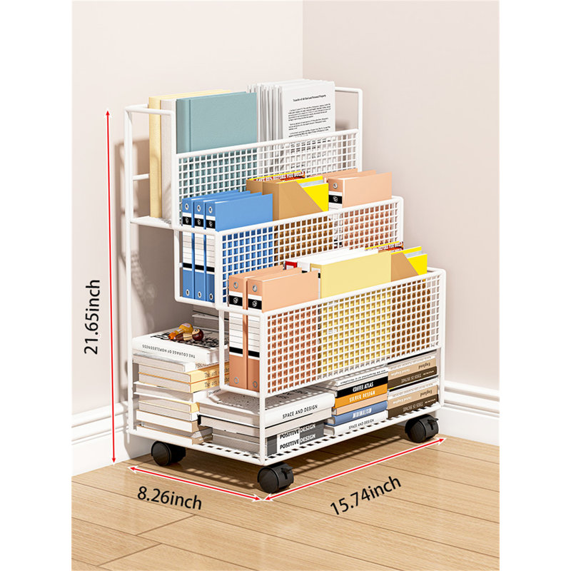 Alim Metal Free Standing Magazine Rack