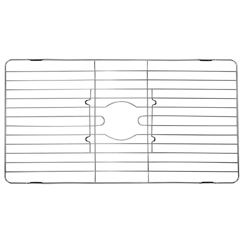 Stainless Steel Sink Protector, 1" H x 12.63" W x 24" D