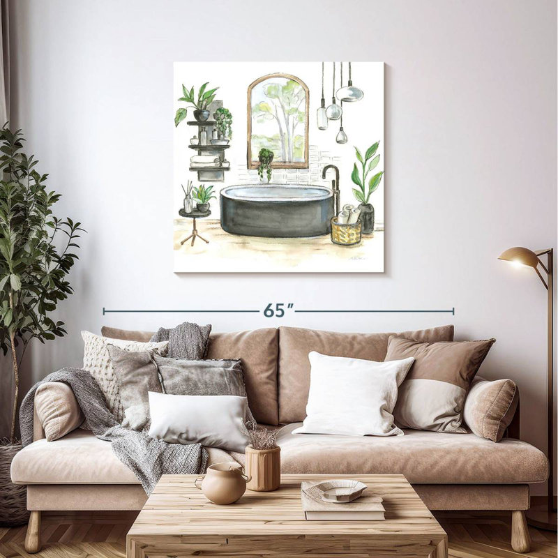 Kerrick Black Bathtub I, 39" H x 39" W
