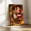 Père Noël renne sur toile-1208458057