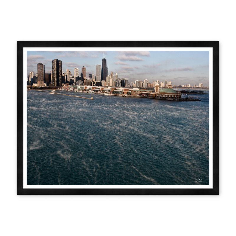 Chicago By Air par Tim Klein - Photographie avec cadre photo