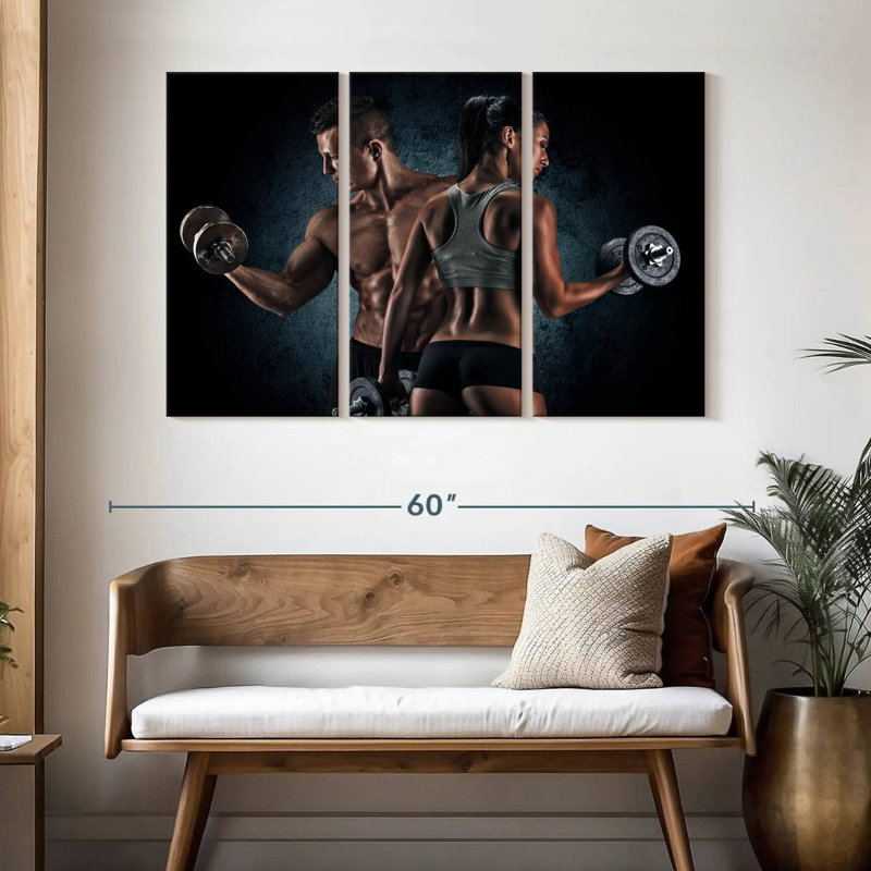 Senne Gym Couple, H 32 po x l 50 po