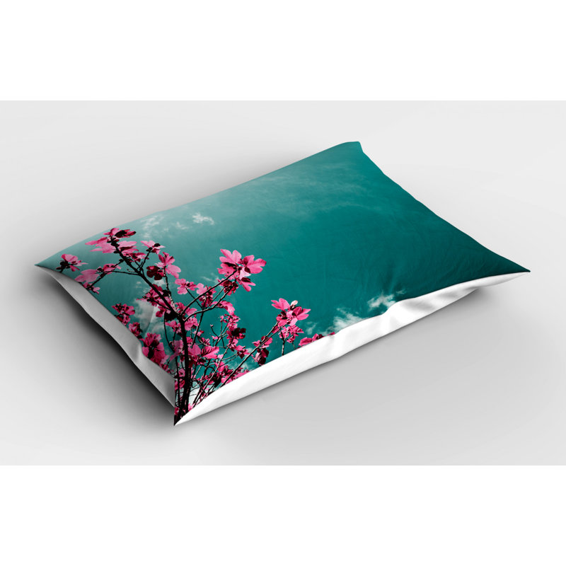 Sun Polyester Floral Sham Set, King