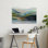 Misty Morning - Paysages, ensembles de montagnes, art bleu